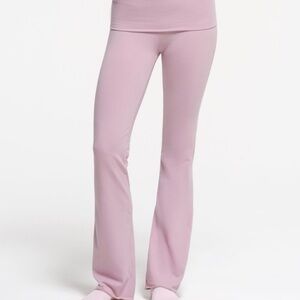 Skims Cotton Jersey Fold Over Pant